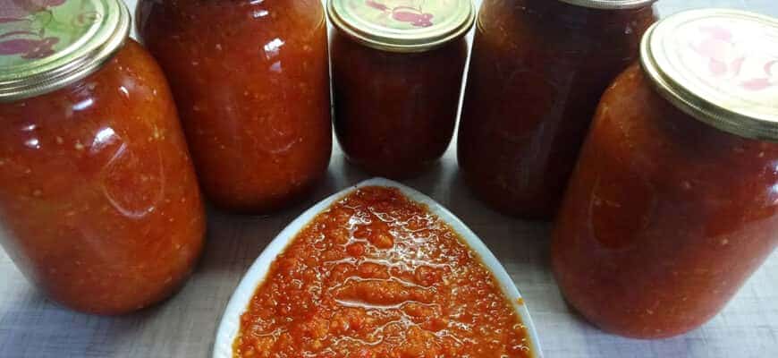 pikantnyy sous z pomidoriv i pertsyu na zymu