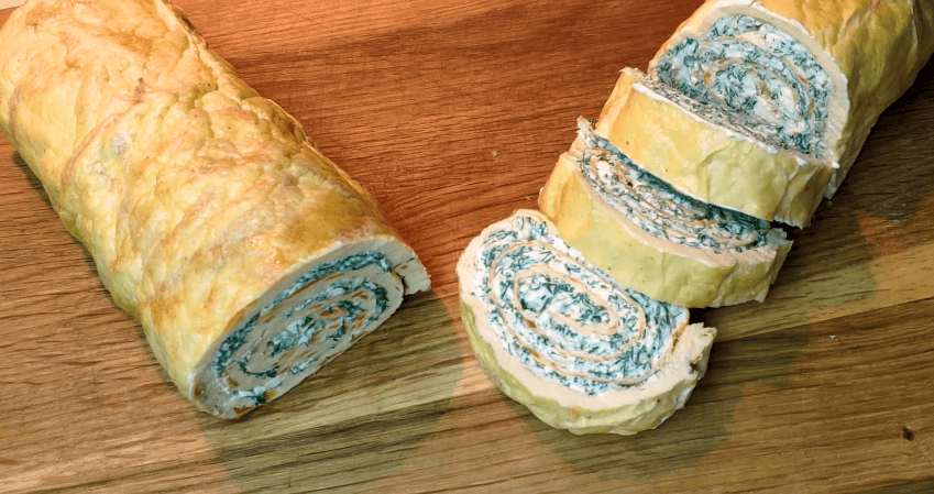 Лише 30 хв. Вашого часу і найдоступніші продукти! Яєчний рулет з сиром