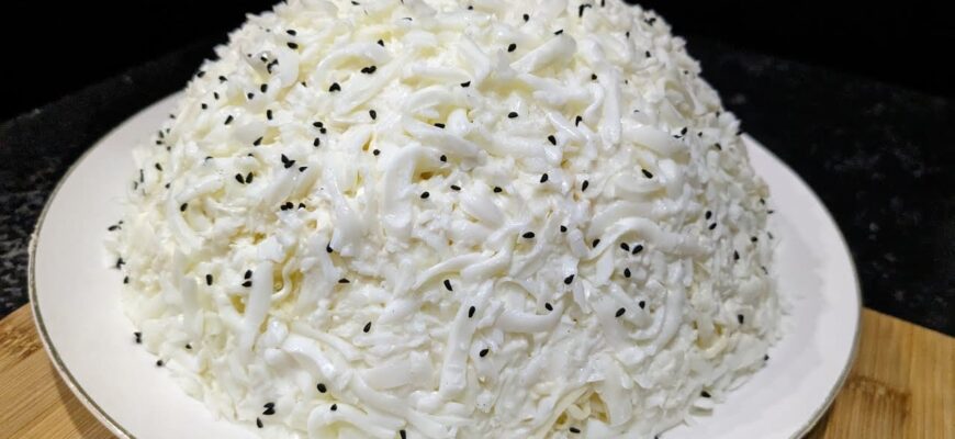 Мало хто знає цей рецепт - новий салат "Сніг". Готую за 5 хвилин 1 678536786787