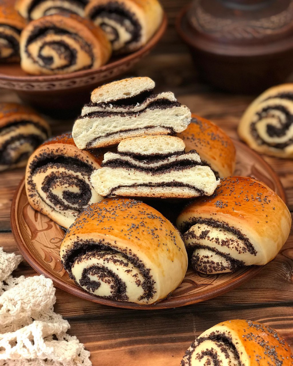 Наймаковіші зі всіх макових! Здобні булочки-рулетики з маком, як пух!