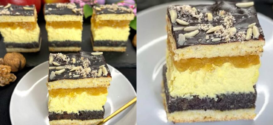 Цю смакоту я готую БЕЗ крему! Сирник з маком та яблуками - це так смачно, що на одному шматочку не зупинитись! 1 20250212 201558