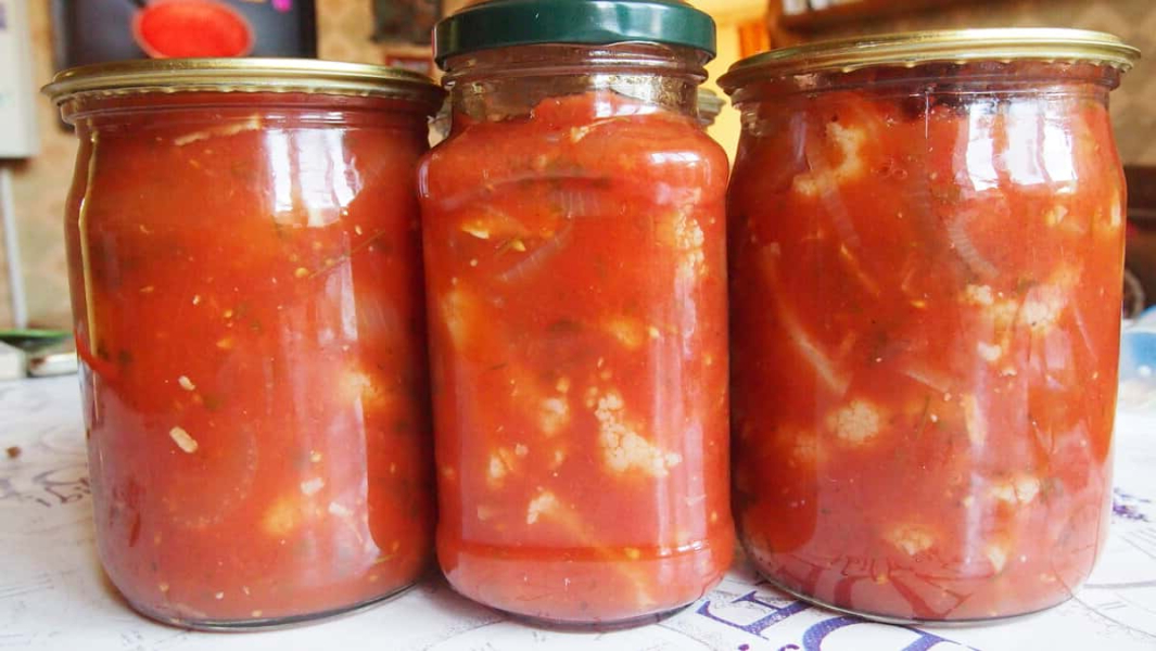 Ділюсь своїм форменим рецептом з цвітної капусти на зиму: виходить дуже смачна, хрумка капуста і відмінний томатний сік 5 93885ce60da7fbc72646d556bebfed51