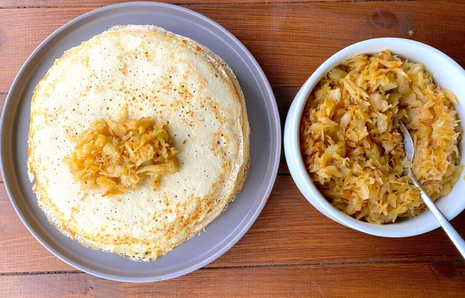 Млинці з капустою: готую їх на заварному тісті, виходять дуже ніжні і смачні – на перекус просто ідеально 14 ea077694f16ee3e1c4b6d3942127a698