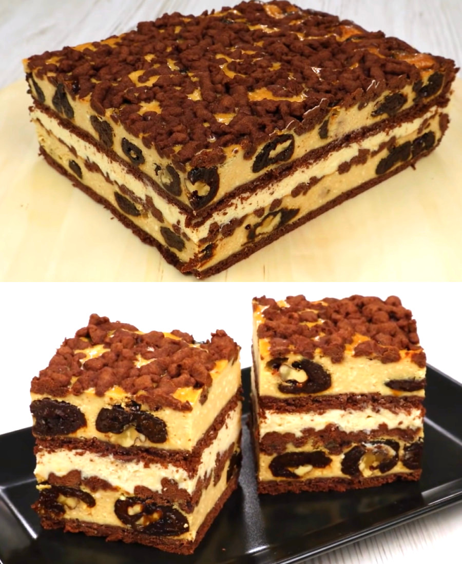 Святковий пляцок: Рецепт «Панський Двір» з карамеллю, сиром та чорносливом