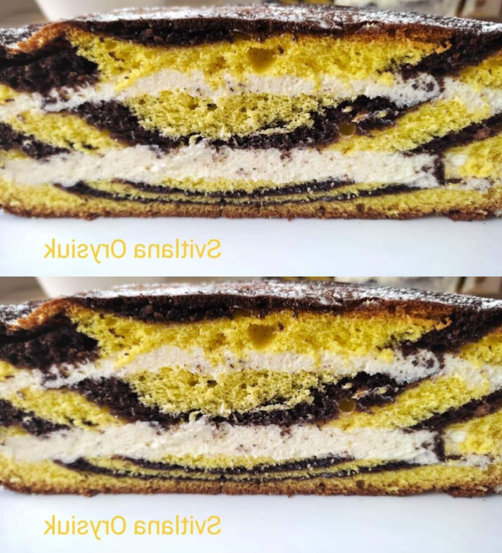 Дуже гарний у розрізі торт із манним кремом – чудовий рецепт від української господині