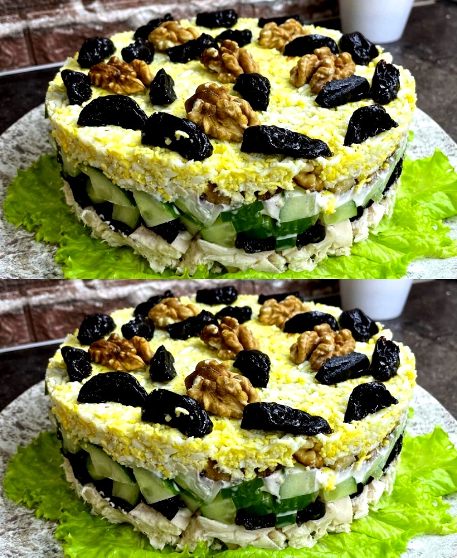 "Король" святкового столу: салат «НІЖНІСТЬ»! З куркою та чорносливом: дуже ніжний і смачний 5 "Король" святкового столу: салат «НІЖНІСТЬ»! З куркою та чорносливом: дуже ніжний і смачний