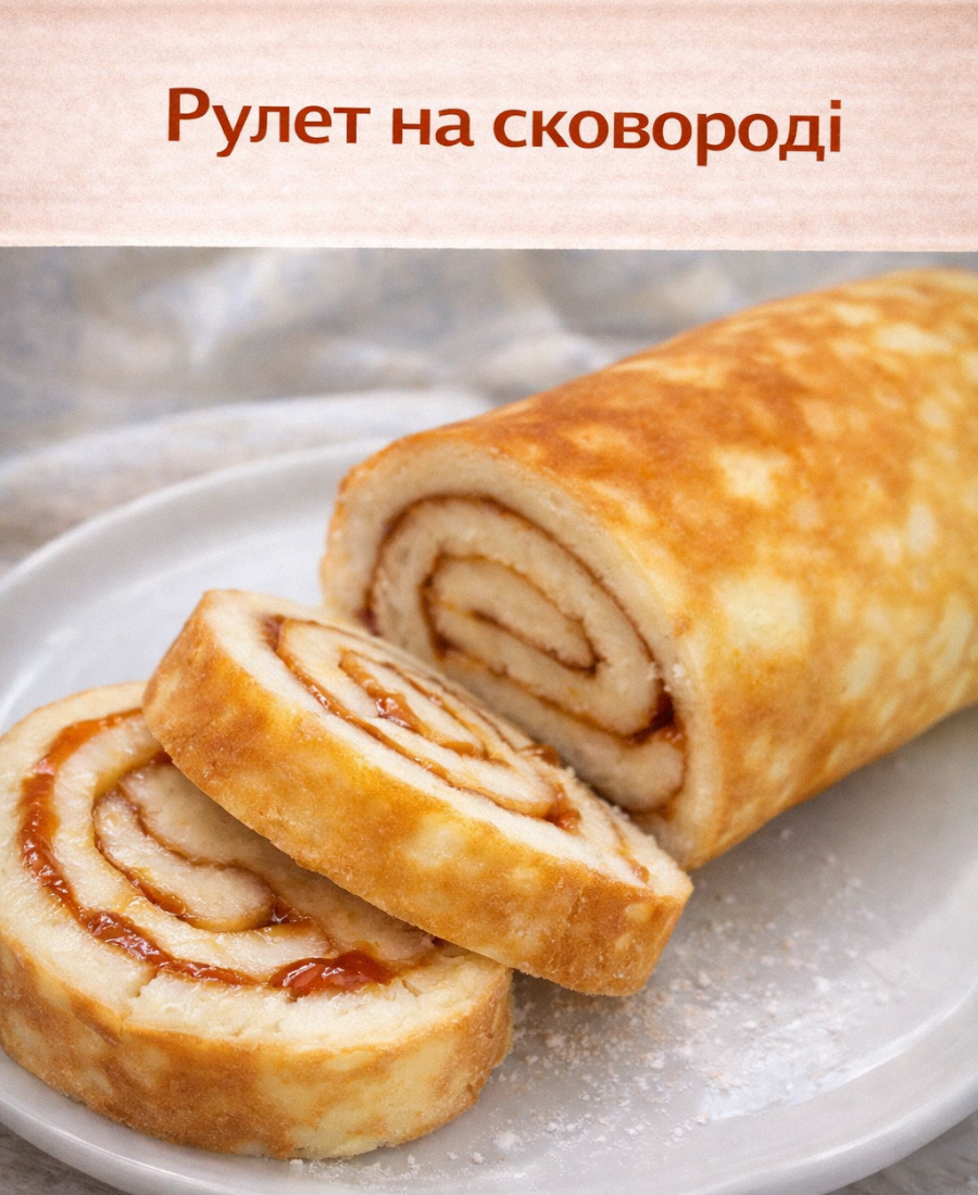 Рулет на сковорідці — це реально! Ділюся бюджетним рецептом смачного десерту до чаю