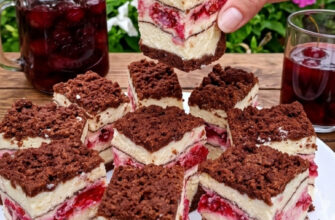 fb chudovyy syrnyk z vyshnyamy kakao ta shokoladnym tistom za retseptom ukrainskoi hospodyni 11805