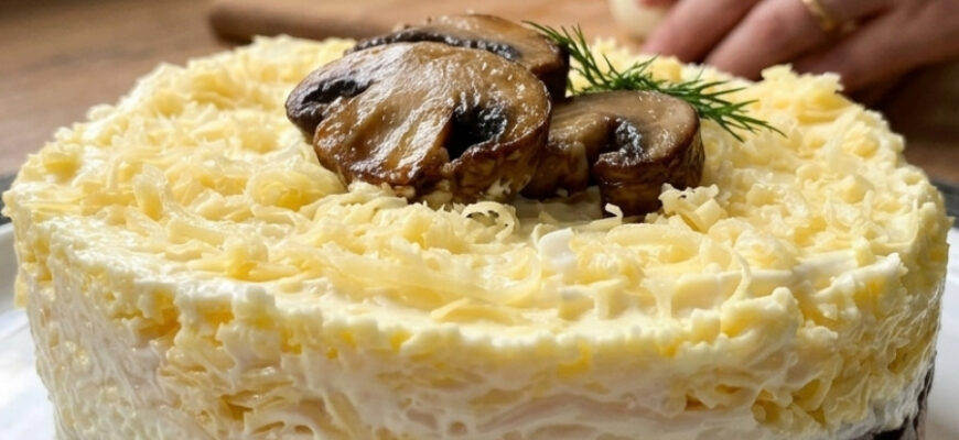fb salat z kurkoyu i hrybamy nizhnyy povitryanyy i duzhe smachnyy 16759