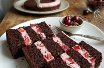 fb shokoladnyy plyatsok iz smetannym kremom vyshnyamy i zhele chudovyy retsept vid prekrasnoi hospodyni 13977