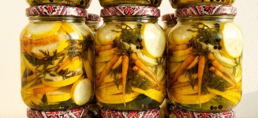 Мариновані кабачки з “прорідженою” морквою із бадиллям на зиму: шикарний рецепт, обов’язково спробуйте 1 fb marynovani kabachky z proridzhenoyu morkvoyu iz badyllyam na zymu shykarnyy retsept obov yazkovo sprobuyte 25159